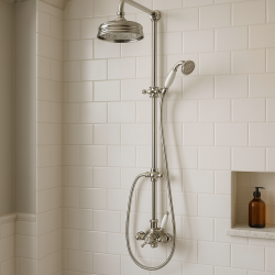 Huber Victorian Mitigeur thermostatique de douche 15cm Chromé 5698